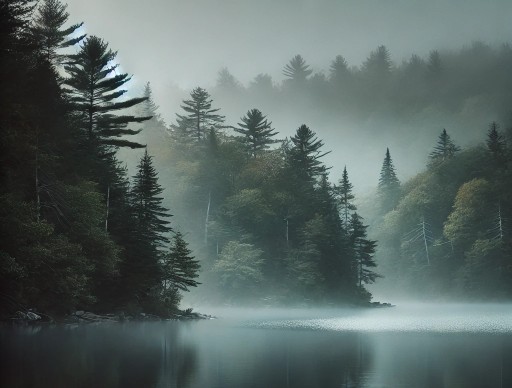 Serene person in a white room